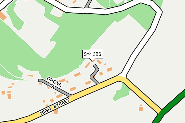 SY4 3BS map - OS OpenMap – Local (Ordnance Survey)