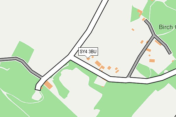SY4 3BU map - OS OpenMap – Local (Ordnance Survey)