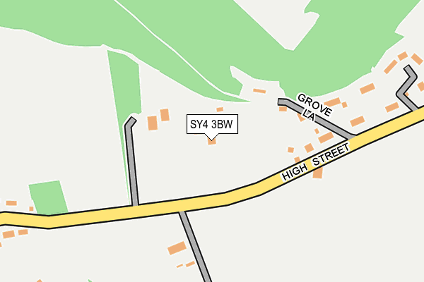 SY4 3BW map - OS OpenMap – Local (Ordnance Survey)