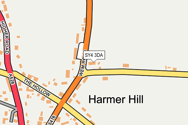 SY4 3DA map - OS OpenMap – Local (Ordnance Survey)