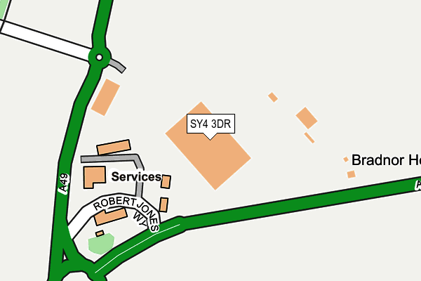 SY4 3DR map - OS OpenMap – Local (Ordnance Survey)