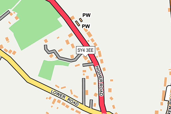 SY4 3EE map - OS OpenMap – Local (Ordnance Survey)