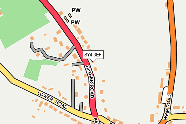 SY4 3EF map - OS OpenMap – Local (Ordnance Survey)