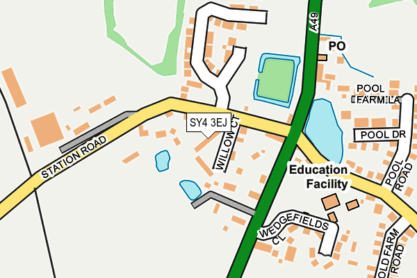 SY4 3EJ map - OS OpenMap – Local (Ordnance Survey)
