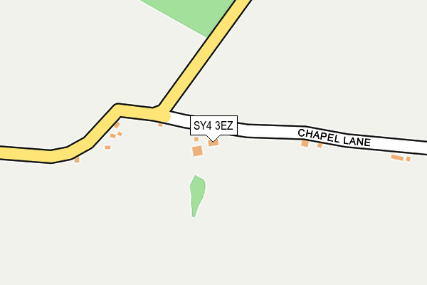 SY4 3EZ map - OS OpenMap – Local (Ordnance Survey)