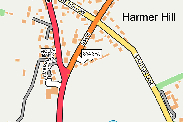 SY4 3FA map - OS OpenMap – Local (Ordnance Survey)