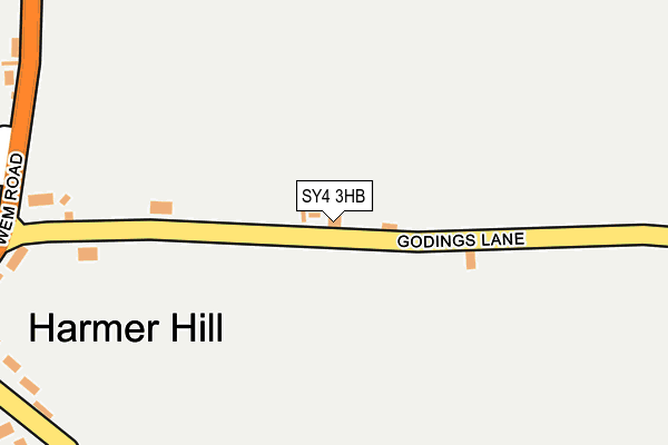 SY4 3HB map - OS OpenMap – Local (Ordnance Survey)