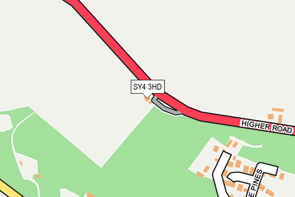 SY4 3HD map - OS OpenMap – Local (Ordnance Survey)