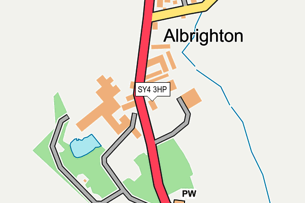 SY4 3HP map - OS OpenMap – Local (Ordnance Survey)