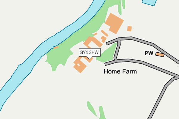 SY4 3HW map - OS OpenMap – Local (Ordnance Survey)