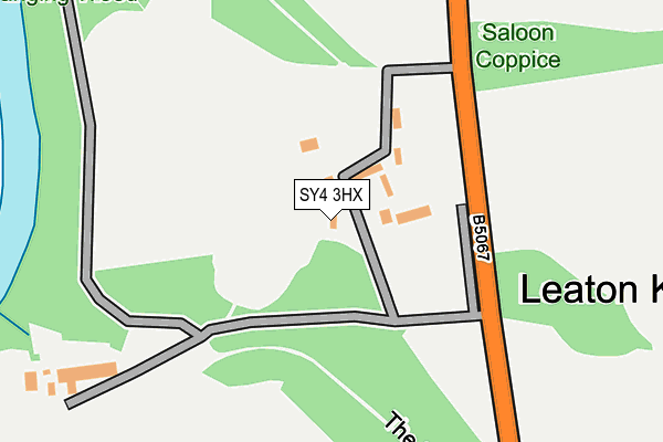 SY4 3HX map - OS OpenMap – Local (Ordnance Survey)