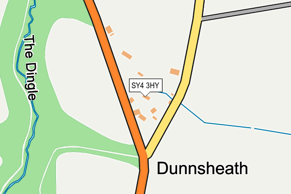 SY4 3HY map - OS OpenMap – Local (Ordnance Survey)