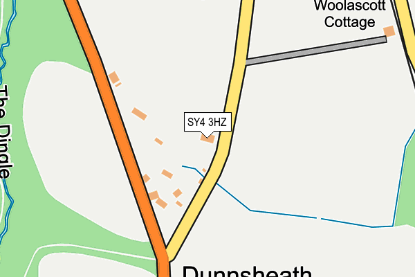 SY4 3HZ map - OS OpenMap – Local (Ordnance Survey)