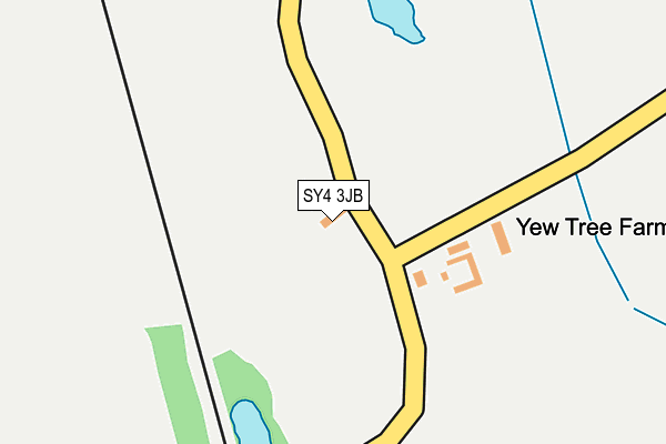 SY4 3JB map - OS OpenMap – Local (Ordnance Survey)