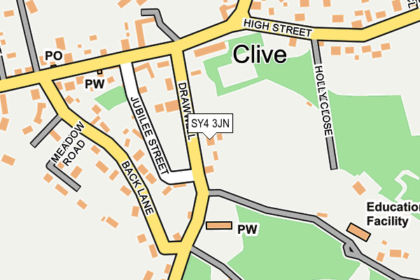 SY4 3JN map - OS OpenMap – Local (Ordnance Survey)