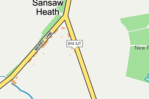 SY4 3JT map - OS OpenMap – Local (Ordnance Survey)