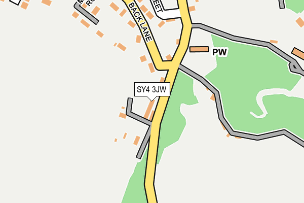 SY4 3JW map - OS OpenMap – Local (Ordnance Survey)
