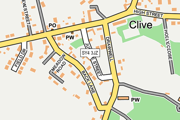 SY4 3JZ map - OS OpenMap – Local (Ordnance Survey)