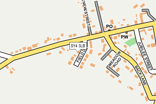SY4 3LB map - OS OpenMap – Local (Ordnance Survey)