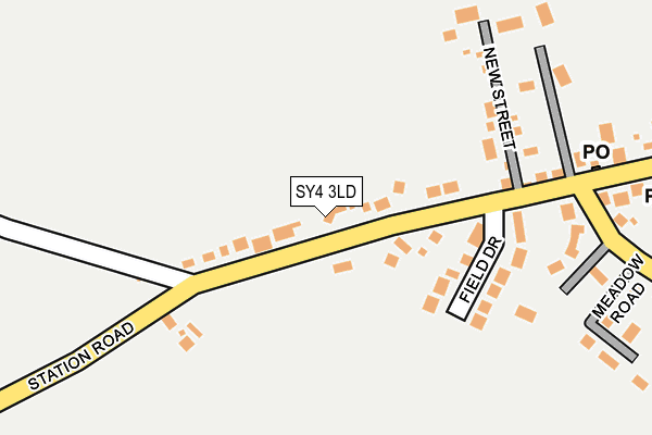 SY4 3LD map - OS OpenMap – Local (Ordnance Survey)