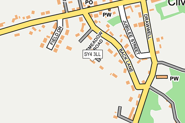 SY4 3LL map - OS OpenMap – Local (Ordnance Survey)