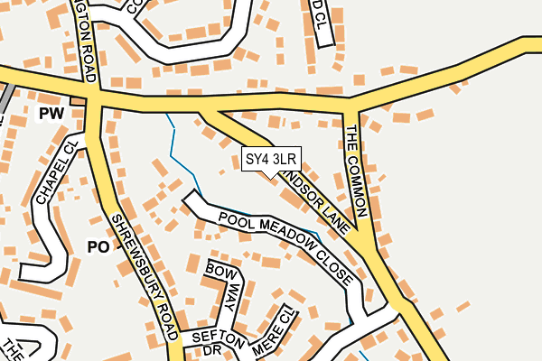 SY4 3LR map - OS OpenMap – Local (Ordnance Survey)