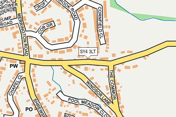 SY4 3LT map - OS OpenMap – Local (Ordnance Survey)