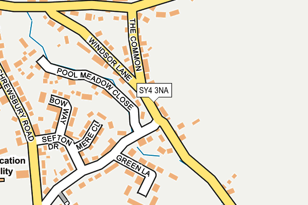 SY4 3NA map - OS OpenMap – Local (Ordnance Survey)