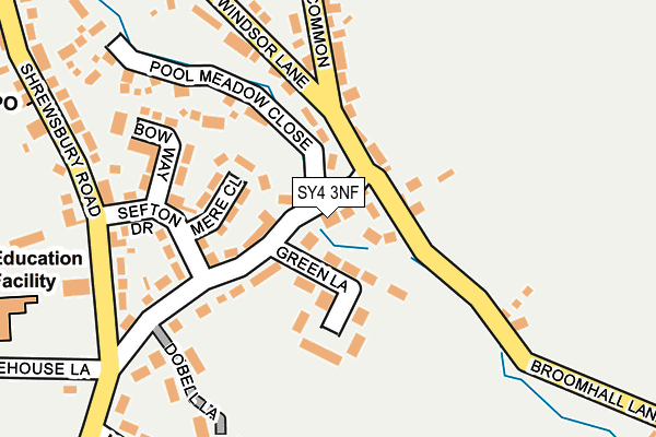 SY4 3NF map - OS OpenMap – Local (Ordnance Survey)