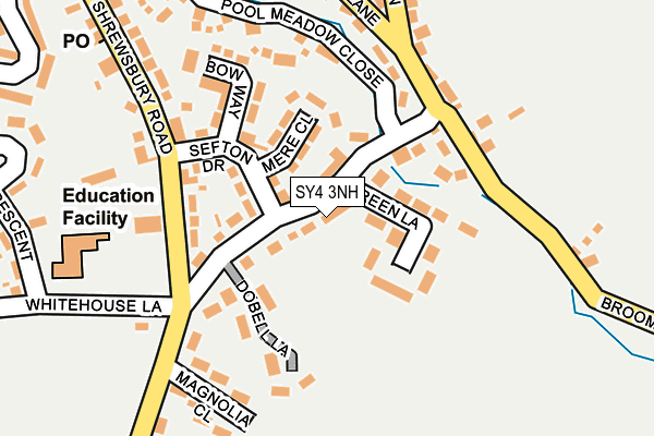 SY4 3NH map - OS OpenMap – Local (Ordnance Survey)