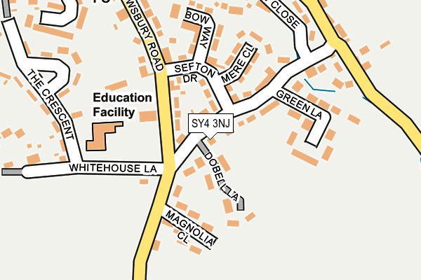 SY4 3NJ map - OS OpenMap – Local (Ordnance Survey)