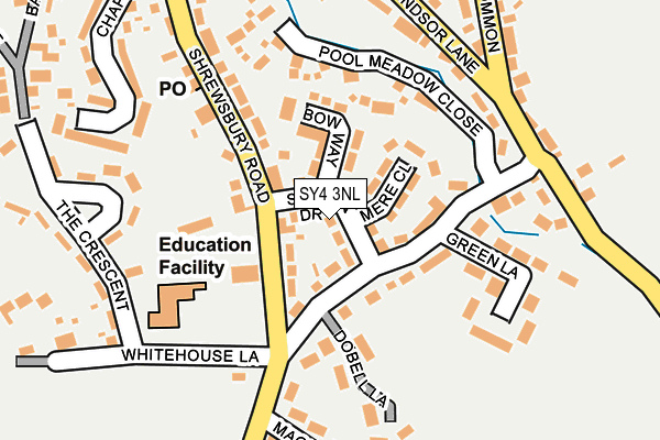 SY4 3NL map - OS OpenMap – Local (Ordnance Survey)