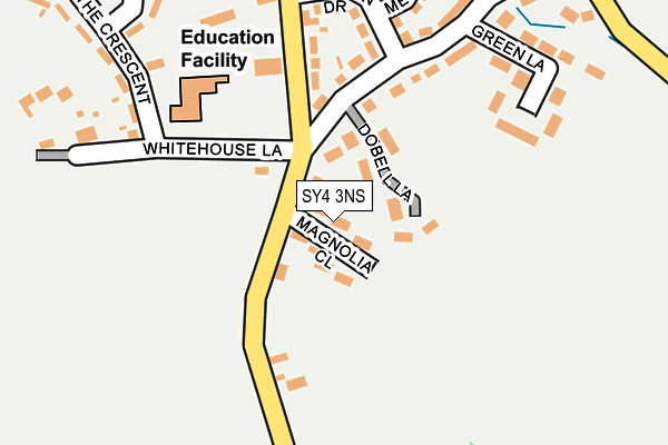 SY4 3NS map - OS OpenMap – Local (Ordnance Survey)