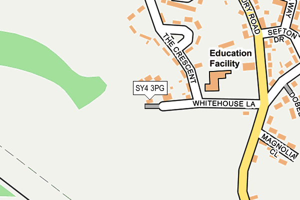 SY4 3PG map - OS OpenMap – Local (Ordnance Survey)