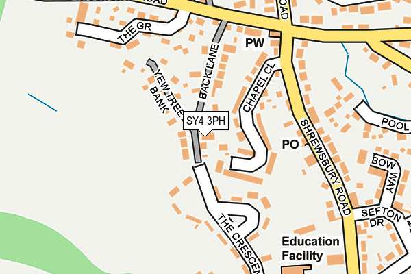 SY4 3PH map - OS OpenMap – Local (Ordnance Survey)