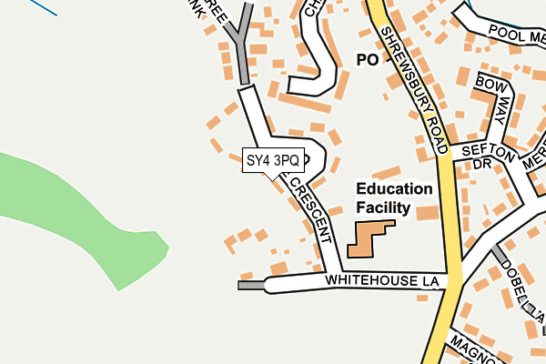 SY4 3PQ map - OS OpenMap – Local (Ordnance Survey)