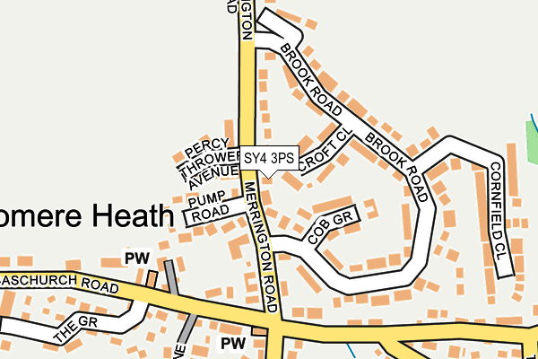 SY4 3PS map - OS OpenMap – Local (Ordnance Survey)