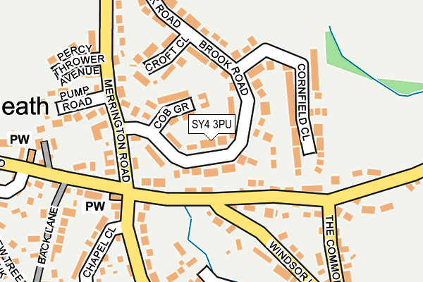 SY4 3PU map - OS OpenMap – Local (Ordnance Survey)