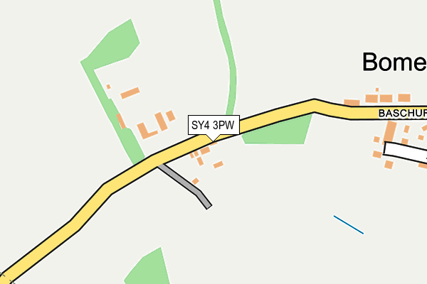 SY4 3PW map - OS OpenMap – Local (Ordnance Survey)