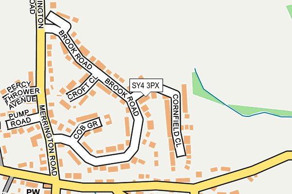 SY4 3PX map - OS OpenMap – Local (Ordnance Survey)