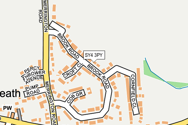 SY4 3PY map - OS OpenMap – Local (Ordnance Survey)