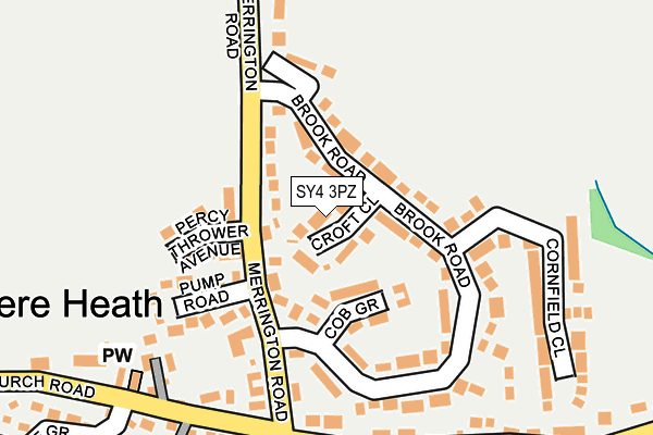 SY4 3PZ map - OS OpenMap – Local (Ordnance Survey)