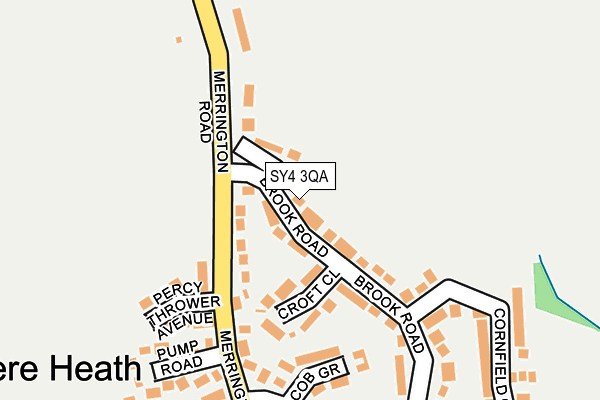 SY4 3QA map - OS OpenMap – Local (Ordnance Survey)