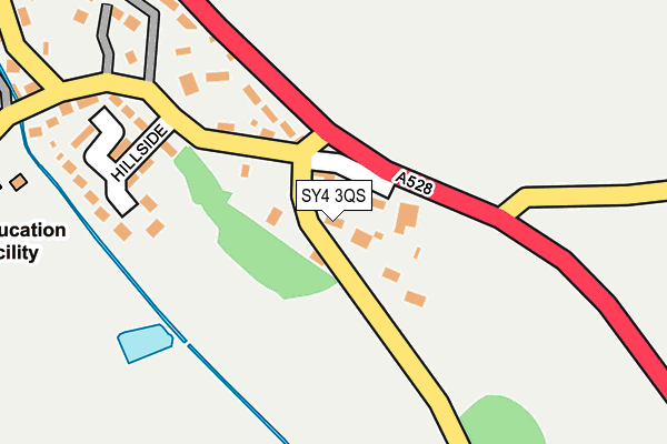 SY4 3QS map - OS OpenMap – Local (Ordnance Survey)