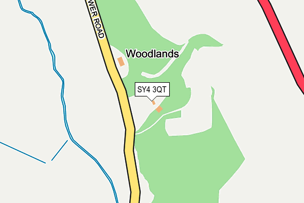 SY4 3QT map - OS OpenMap – Local (Ordnance Survey)