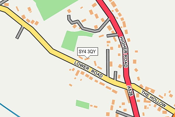 SY4 3QY map - OS OpenMap – Local (Ordnance Survey)