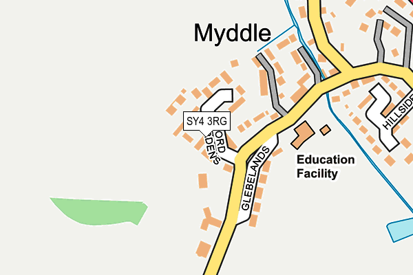 SY4 3RG map - OS OpenMap – Local (Ordnance Survey)