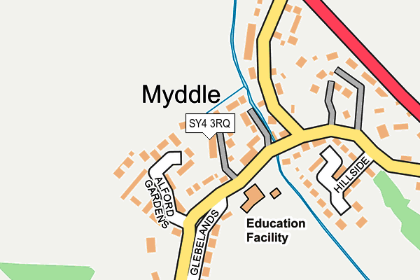 SY4 3RQ map - OS OpenMap – Local (Ordnance Survey)