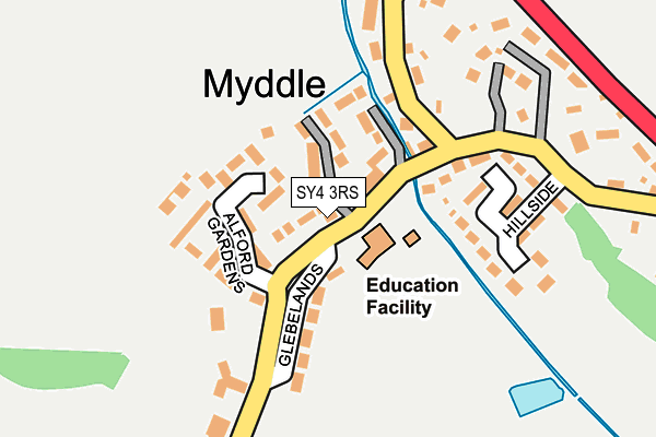 SY4 3RS map - OS OpenMap – Local (Ordnance Survey)