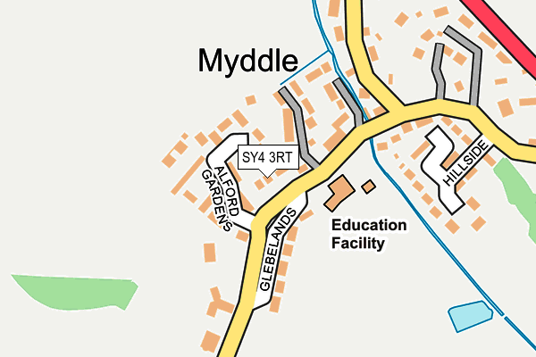 SY4 3RT map - OS OpenMap – Local (Ordnance Survey)